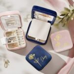 Carry Your Story – Birth Flower Velvet Jewelry Travel Case – A Cherished Keepsake for Her Special Moments - Image 5