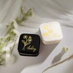 Carry Your Story – Birth Flower Velvet Jewelry Travel Case – A Cherished Keepsake for Her Special Moments - Image 6
