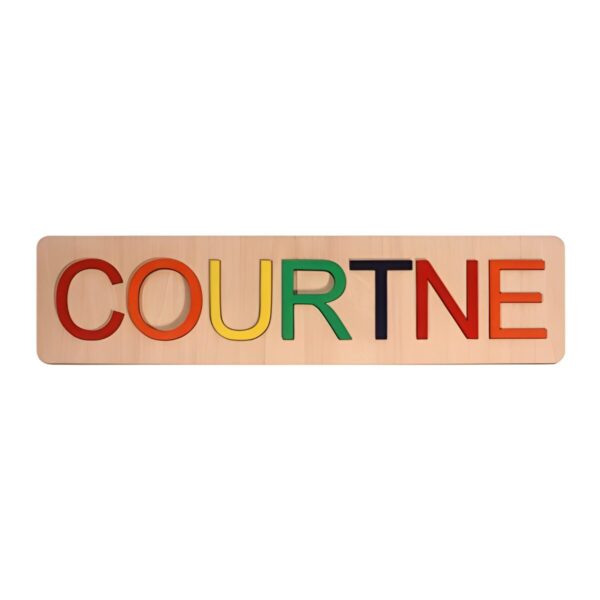 Custom wooden name puzzle for kids