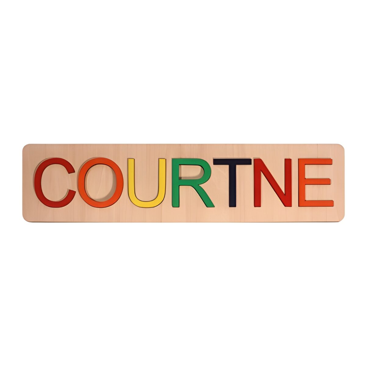 Custom wooden name puzzle for kids