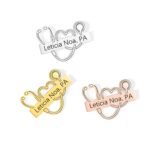 Custom stethoscope graduation pin for healthcare heroes