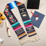 Custom Mexican graduation stole for proud graduates