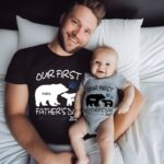Celebrate First Fatherhood – Daddy & Baby Bear Matching Shirt Set – For New Dads and Their Little Cubs - Image 4