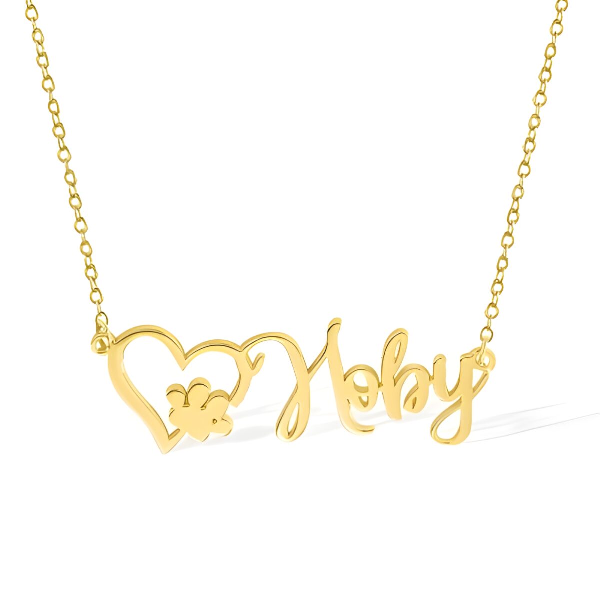 Personalized pawprint necklace for pet lovers