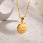 Embrace Timeless Elegance – Engraved Moonstone Necklace – A Cherished Gift for Her Special Moments - Image 5