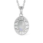 Embrace Timeless Elegance – Engraved Moonstone Necklace – A Cherished Gift for Her Special Moments - Image 8