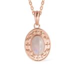 Embrace Timeless Elegance – Engraved Moonstone Necklace – A Cherished Gift for Her Special Moments - Image 10