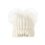 Warm Embrace of Tenderness – Custom Newborn Pom Pom Hat – For Your Little One’s First Snuggles - Image 4