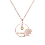 Embrace Her Story – Birthstone & Birth Flower Name Necklace – A Cherished Keepsake for Mom, Bridesmaids, and Friends - Image 6