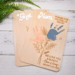 Personalized handprint memory sign for cherished moments