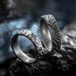 Embrace Eternal Harmony – Handmade Sterling Silver Sun & Moon Couple Rings – For Lovers United by Promise - Image 5