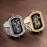 Carry His Story – Custom Double Initial Flip Signet Ring – A Meaningful Gift for Him or Dad - Image 3