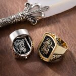 Carry His Story – Custom Double Initial Flip Signet Ring – A Meaningful Gift for Him or Dad - Image 4