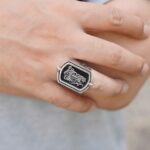 Carry His Story – Custom Double Initial Flip Signet Ring – A Meaningful Gift for Him or Dad - Image 10