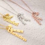 Embrace Your Story – Vertical Name & Heart Charm Necklace – A Loving Tribute for Her - Image 6