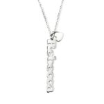 Embrace Your Story – Vertical Name & Heart Charm Necklace – A Loving Tribute for Her - Image 10