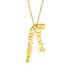 Personalized name charm necklace for heartfelt moments