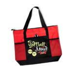 Carry the Spirit of the Game – Custom Name Baseball & Softball Mom Tote Bag – For Every Proud Mom's Everyday Adventures - Image 2