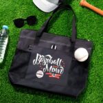 Carry the Spirit of the Game – Custom Name Baseball & Softball Mom Tote Bag – For Every Proud Mom's Everyday Adventures - Image 6