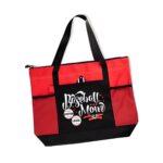 Custom name baseball mom tote bag for proud moms