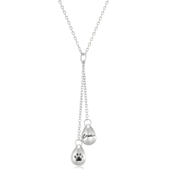 double teardrop urn necklace for cherished memories