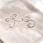 Embrace Elegance – Floral Monogram Linen Napkin – A Cherished Touch for Weddings & Mother's Day - Image 3