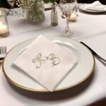 Embrace Elegance – Floral Monogram Linen Napkin – A Cherished Touch for Weddings & Mother's Day - Image 5