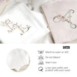 Embrace Elegance – Floral Monogram Linen Napkin – A Cherished Touch for Weddings & Mother's Day - Image 7