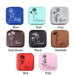 Embrace Her Story – Custom Birth Flower Jewelry Travel Case – A Cherished Keepsake for Every Special Woman - Image 8