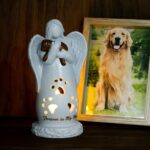 Embrace Their Spirit – Angel LED Candle Holder Statue – A Tender Tribute for Pet Loss - Image 3