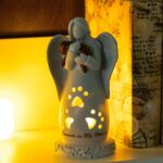 Embrace Their Spirit – Angel LED Candle Holder Statue – A Tender Tribute for Pet Loss - Image 8