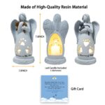 Embrace Their Spirit – Angel LED Candle Holder Statue – A Tender Tribute for Pet Loss - Image 9