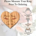 Where Two Hearts Meet – Handcrafted Wooden Magnetic Ring Box – A Cherished Keepsake for Newlyweds - Image 4