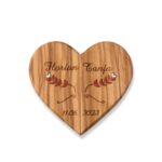 Where Two Hearts Meet – Handcrafted Wooden Magnetic Ring Box – A Cherished Keepsake for Newlyweds - Image 5