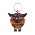 Carry a Piece of the Highlands – Custom Wooden Highland Cow Keychain – For Cow Lovers and Cherished Moments - Image 5