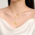 Embrace Healing Journeys – Custom Initial Stethoscope Necklace – For Medical Graduates and Caregivers - Image 3