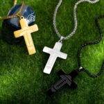 Carry Faith and Passion Close – Custom Bible Verse Cross Necklace for Boys Celebrating Milestones - Image 10