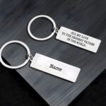 Carry My Heart Always – Engraved Stainless Steel Keychain – For Your Beloved Man's Every Day - Image 4