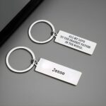 Carry My Heart Always – Engraved Stainless Steel Keychain – For Your Beloved Man's Every Day - Image 6