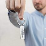 Carry My Heart Always – Engraved Stainless Steel Keychain – For Your Beloved Man's Every Day - Image 8