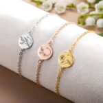 Embrace Your Story – Custom Name & Birth Flower Bracelet – A Cherished Keepsake for Her Special Moments - Image 2