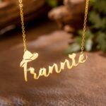 Embrace the Spirit of the West – Custom Name Necklace with Cowboy Hat & Heart – For Friends Who Cherish Cowboy Style - Image 2