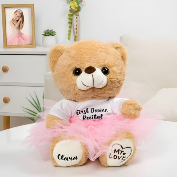 Custom ballerina teddy bear for little girls
