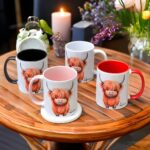 Embrace Cozy Moments – Custom Highland Cow Mug with Name – For Cherished Birthdays and Celebrations - Image 2