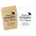 Custom graduation popcorn bags for joyful celebrations