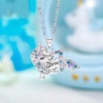 Unicorn necklace for little girls' special occasions