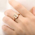 Embrace Your Family's Bloom – Custom Birth Flower Signet Ring – A Cherished Keepsake for Her Special Moments - Image 6