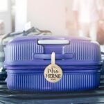 Embrace Your Journey Together – Custom Round Leather Luggage Tags – For Newlyweds’ Honeymoon Adventures - Image 5