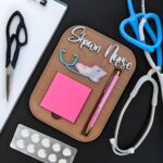 Honor Their Healing Hands – Custom Medical Sticky Note Holder with Pen Slot – A Thoughtful Keepsake for Caregivers - Image 3