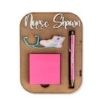 Honor Their Healing Hands – Custom Medical Sticky Note Holder with Pen Slot – A Thoughtful Keepsake for Caregivers - Image 6
